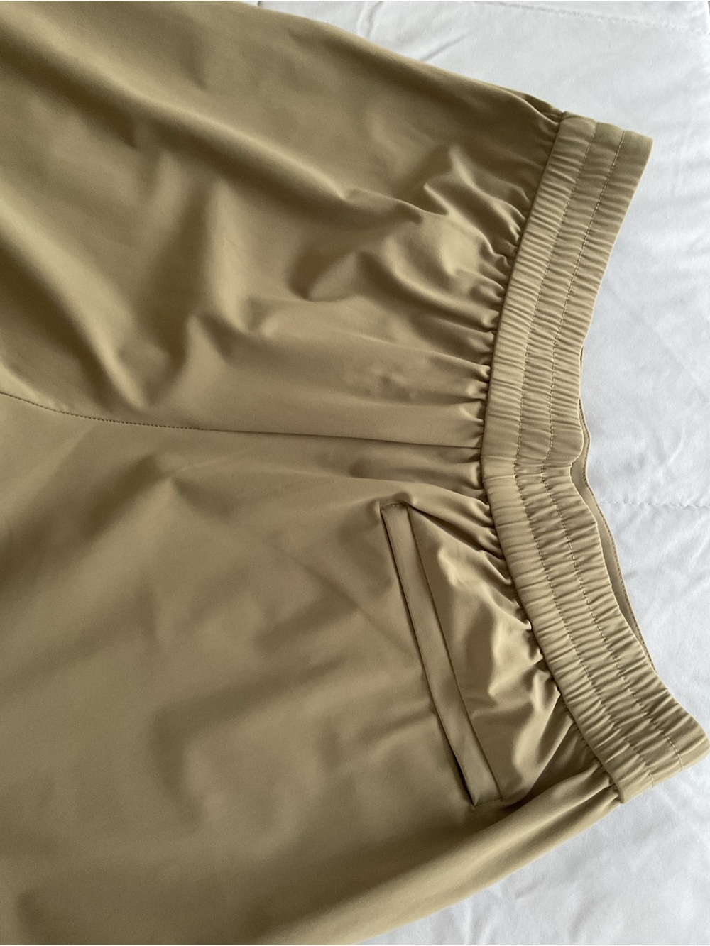 Athleta Women’s Size 10 Olive Green Wide Leg Stretch Pants Pull On - Picture 6 of 14